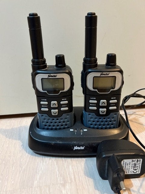 ALECTO FR60 Portofoon/walkie talkie set, Gebruikt, Verzenden, 5 tot 15 km, Met broekklem