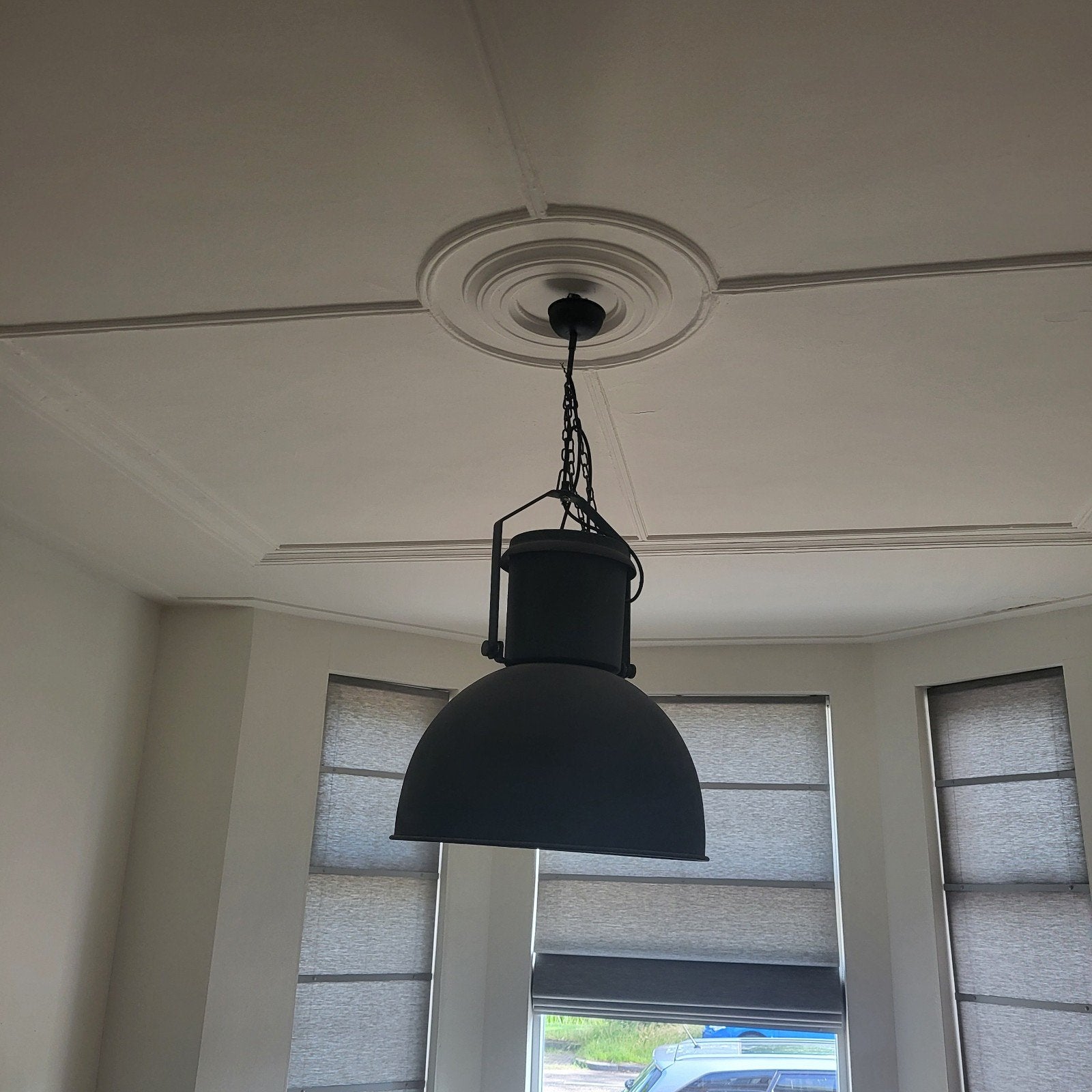 Hanglamp industrieel, Ophalen, Gebruikt, Metaal, E27 (groot)