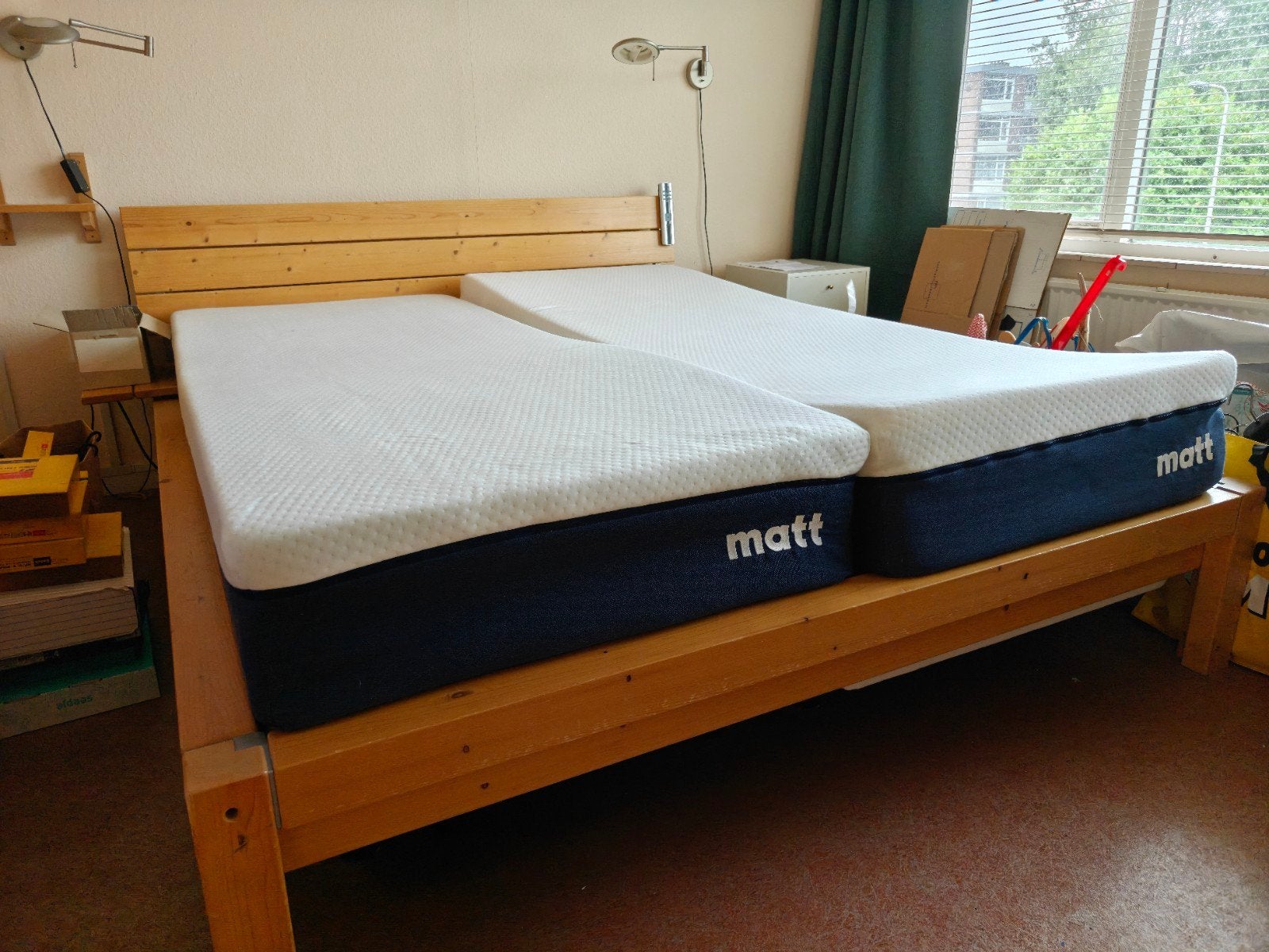 Matt Sleeps 80 X 200 cm, twee keer, Huis en Inrichting, Ophalen, Overige materialen, Verstelbaar, Eenpersoons