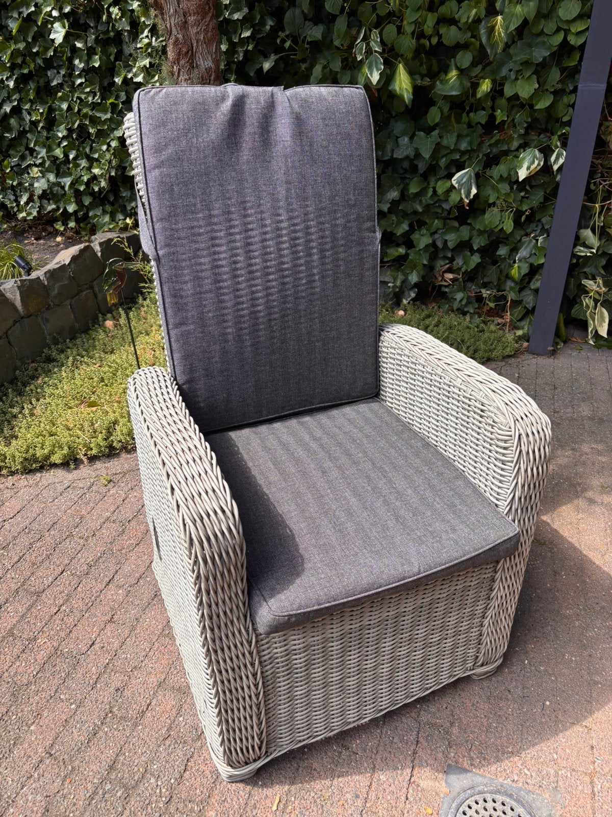 Intenso 4 tuinstoelen verstelbaar, Ophalen, Gebruikt, Wicker, Verstelbaar