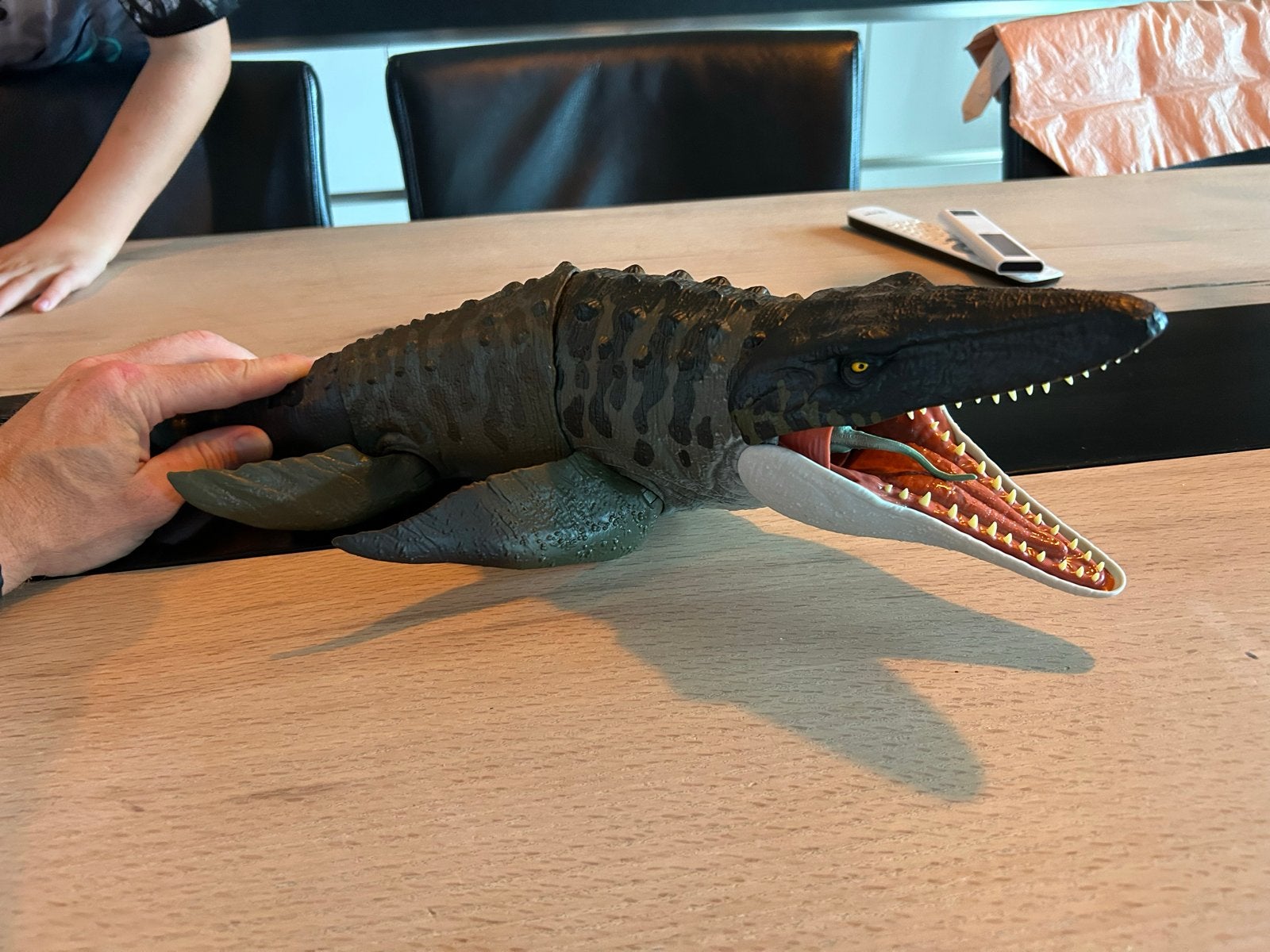 Jurassic World Mosasaurus speelfiguur, Kinderen en Baby's, Ophalen of Verzenden, Zo goed als nieuw