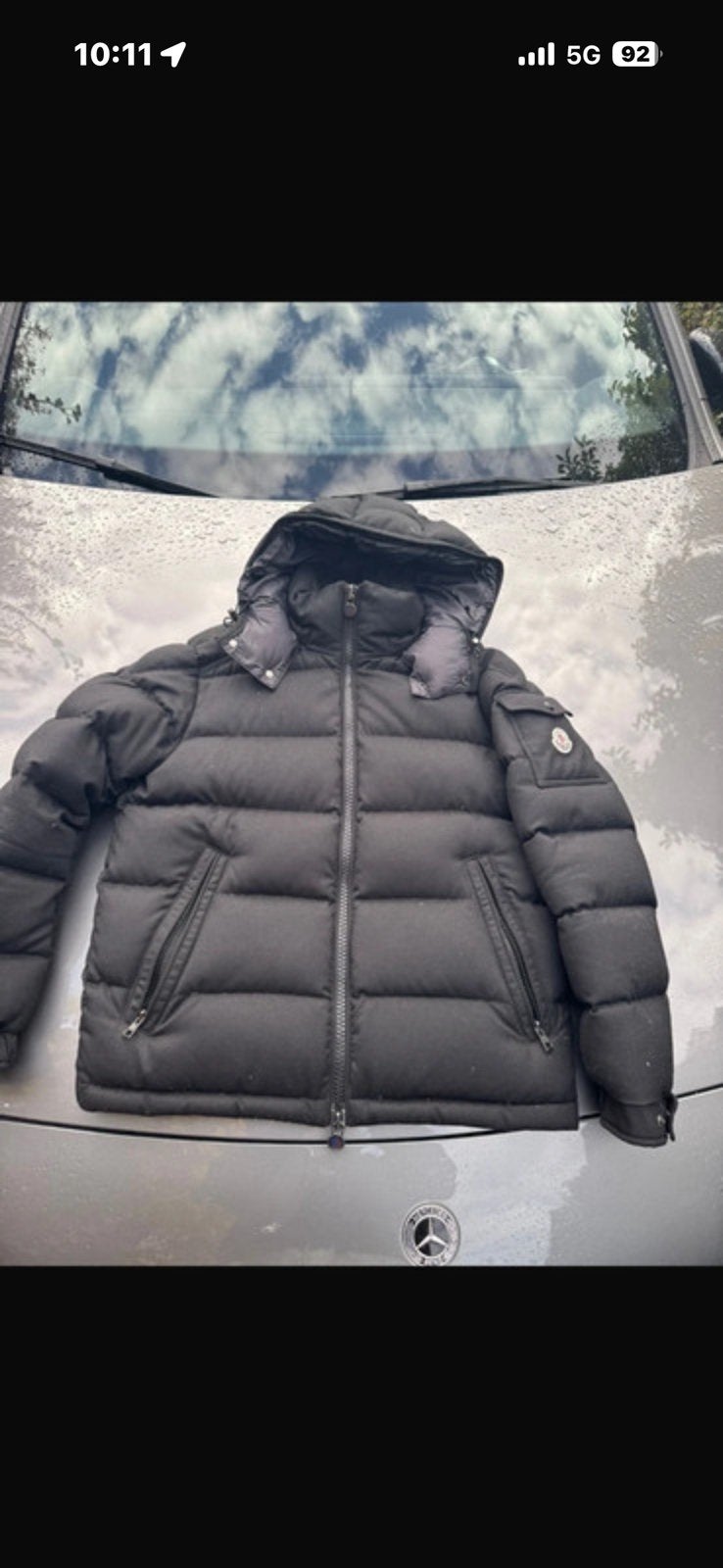 Originele Moncler Montgenevre Maat 2, Ophalen of Verzenden, Zo goed als nieuw, Maat 48/50 (M), Zwart