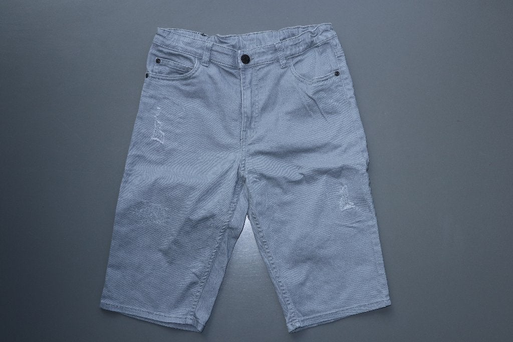 maat 164 korte broek grijs dikker met verstel elastiek zgan, Ophalen of Verzenden, Gebruikt, Jongen, Broek