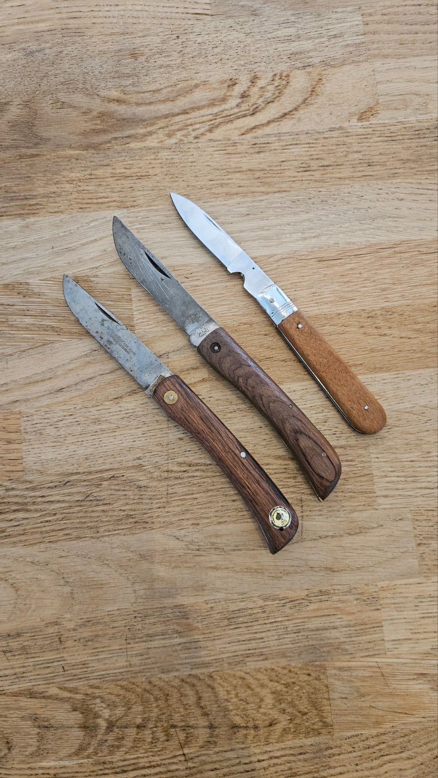 Set van 3 Vintage Zakmessen - Herder, Adola, Onbekend, Ophalen of Verzenden