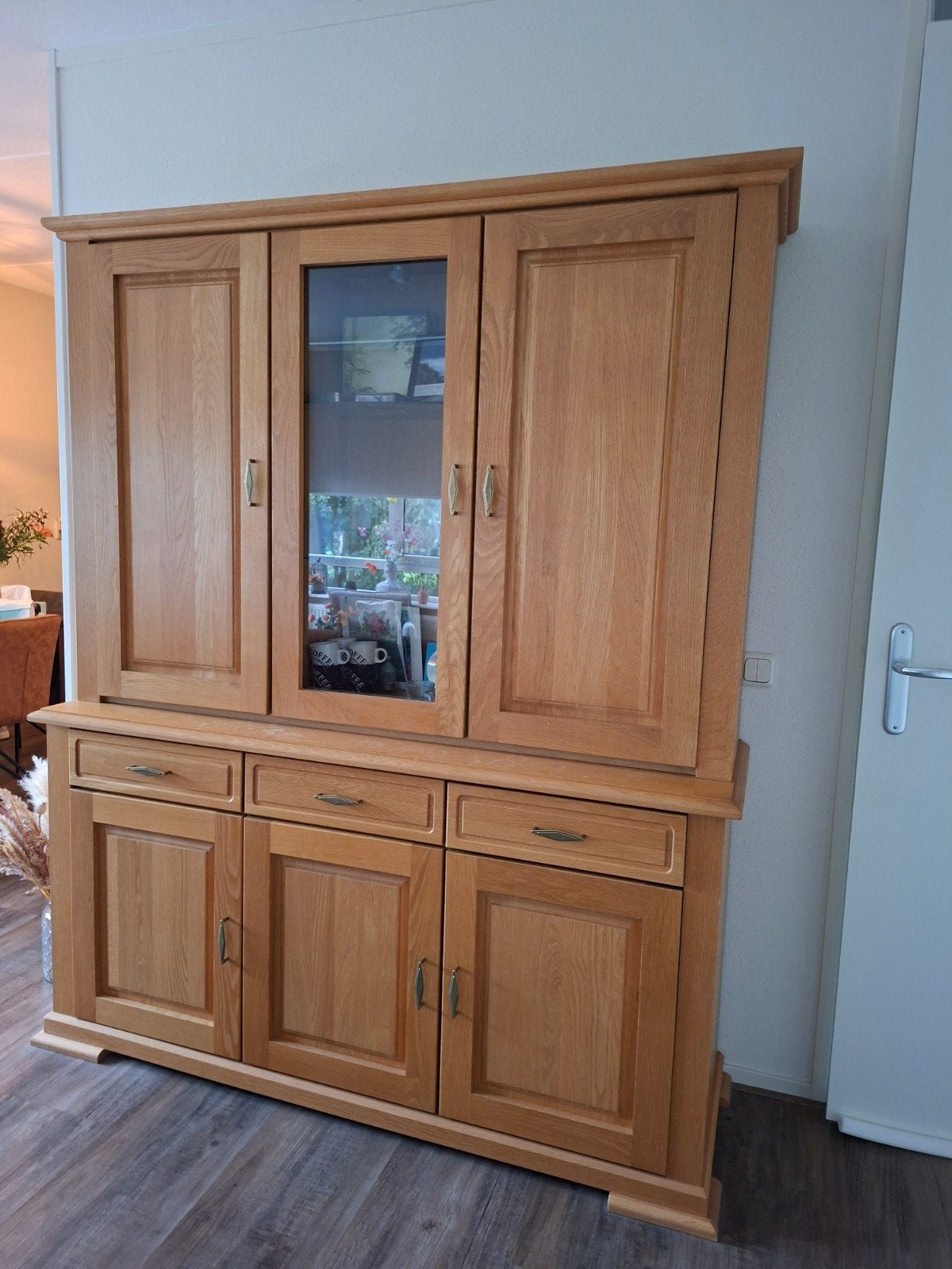 Eiken kast, Ophalen, Gebruikt, 150 tot 200 cm, Eikenhout