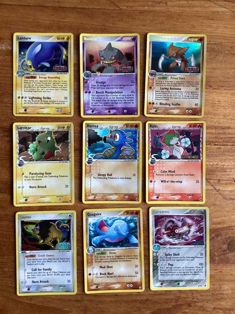 Pokémon EX-era stamped reverse holo set  - LP/MP, Ophalen of Verzenden, Overige soorten, Overige typen