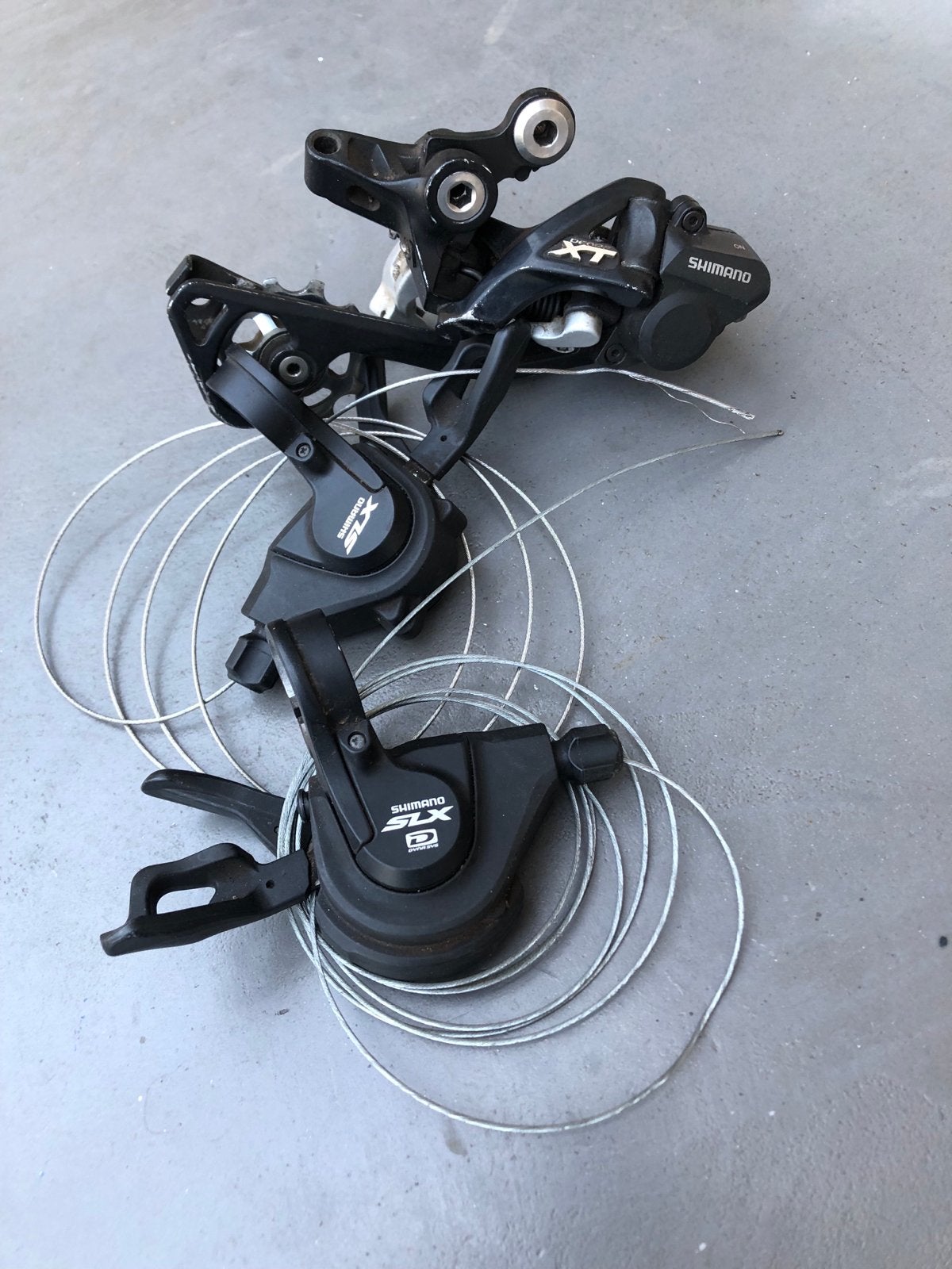 Mountainbike fietsonderdelen, Fietsen en Brommers, Fietsonderdelen, Gebruikt, Overige materialen, Ophalen of Verzenden, Derailleur of Ketting