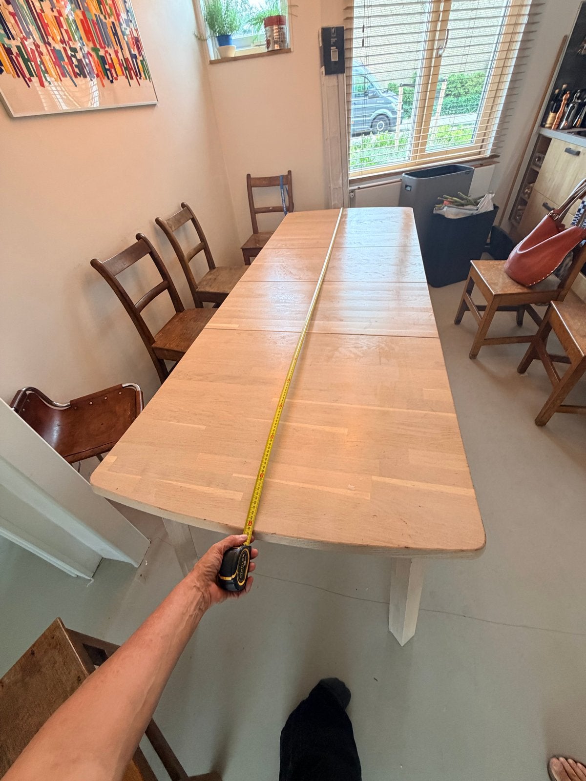 Foto 5 van Woood Lange Jan Uitschuifbare Tafel - Whitewash