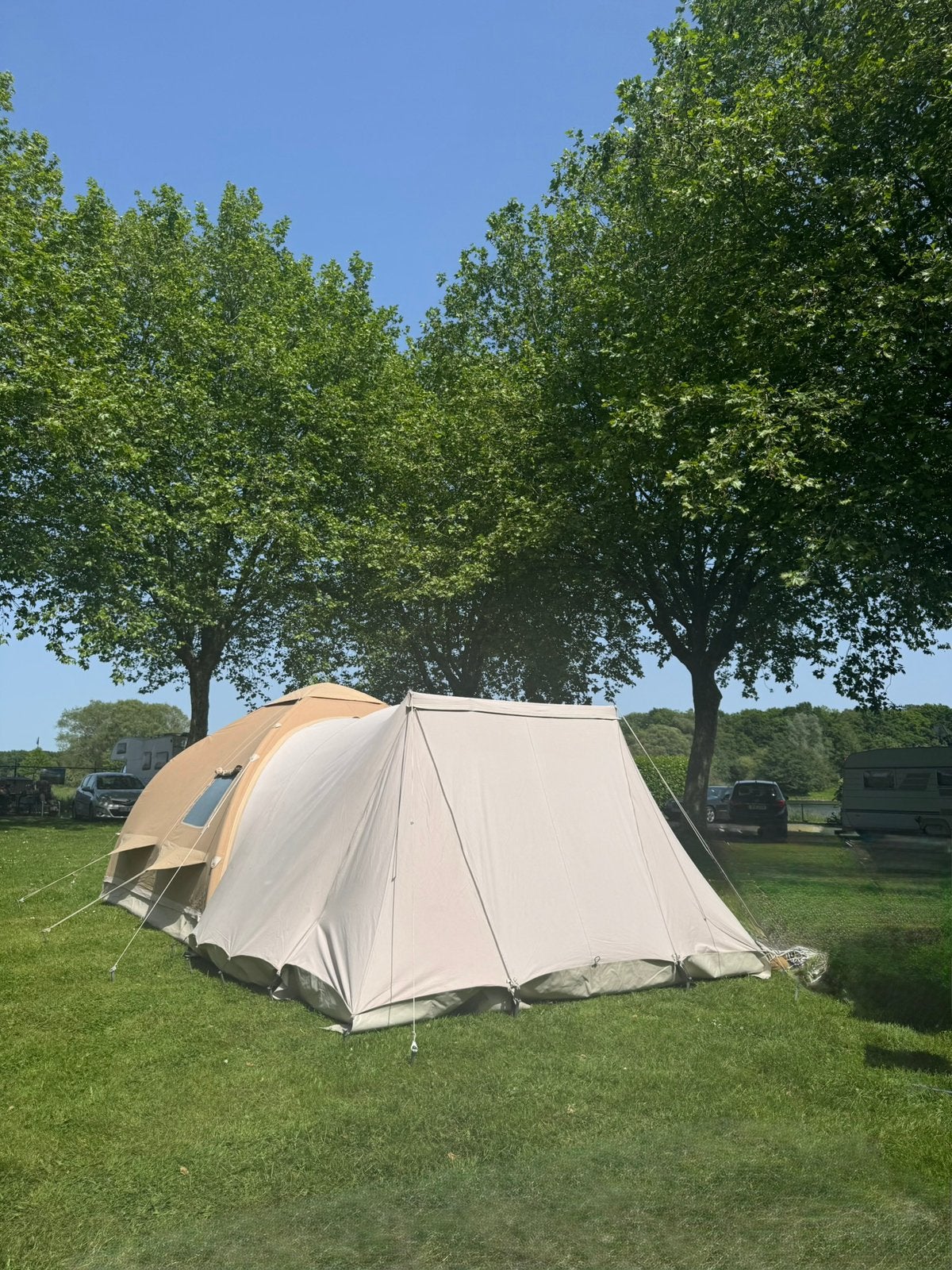 Karsten tent 360x360, Caravans en Kamperen, Ophalen, Gebruikt