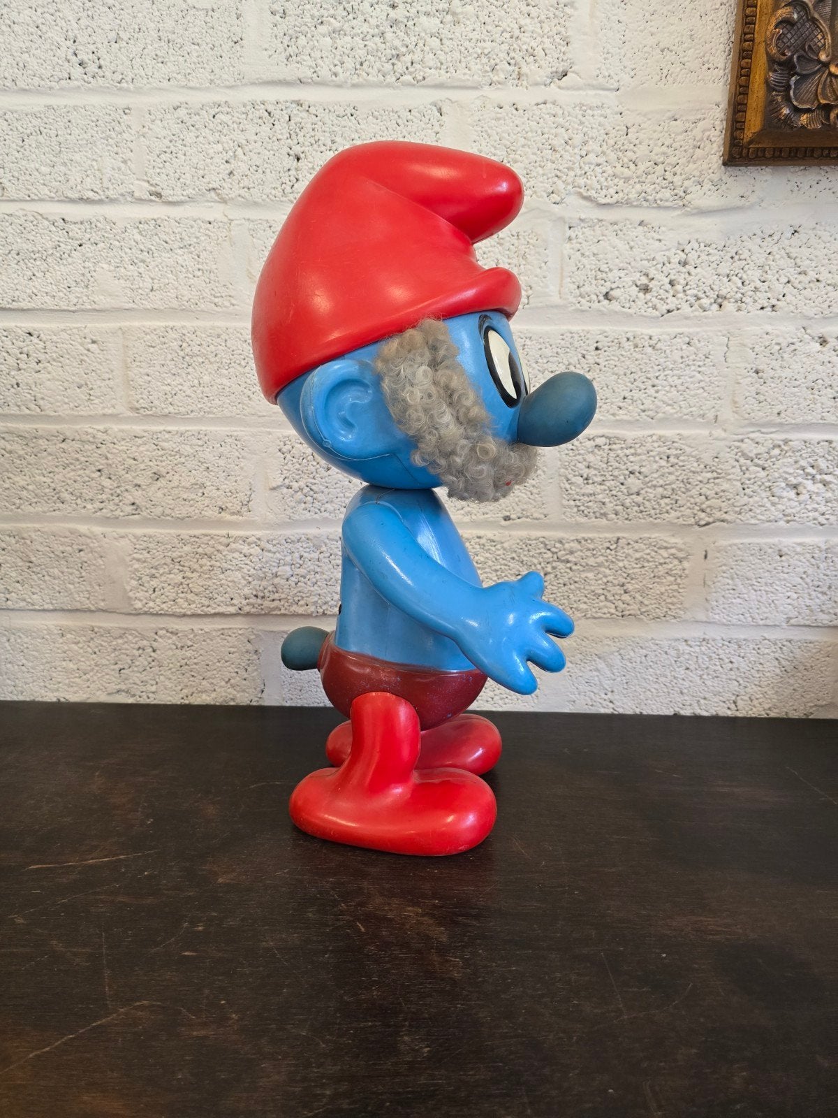 Retro grote smurf (+50cm), Verzamelen, Ophalen of Verzenden, Zo goed als nieuw