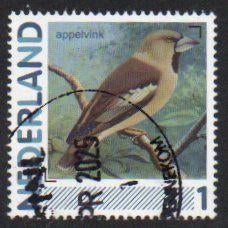 persoonlijke postzegels Nederland  Appelvink, Ophalen of Verzenden, Na 1940, Gestempeld