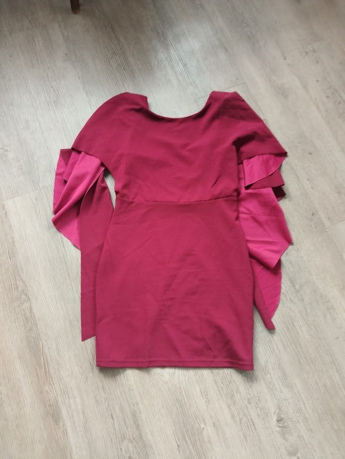 Bordeaux rood jurkje, Kleding | Dames, Jurken, Ophalen of Verzenden, Zo goed als nieuw, Maat 36 (S), Boven de knie