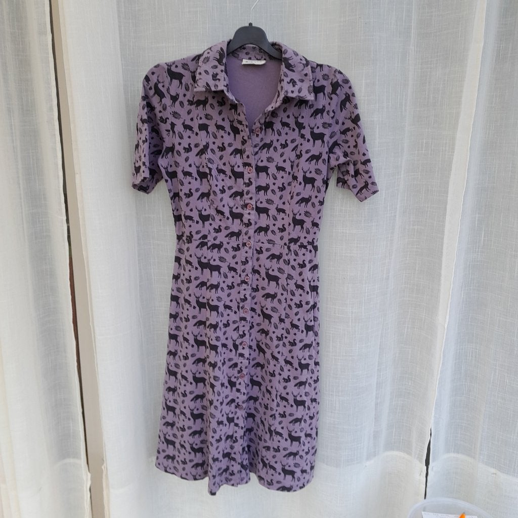 Jurk paars vos edelhert eekhoorn, Kleding | Dames, Maat 38/40 (M), Circus, Paars, Ophalen of Verzenden