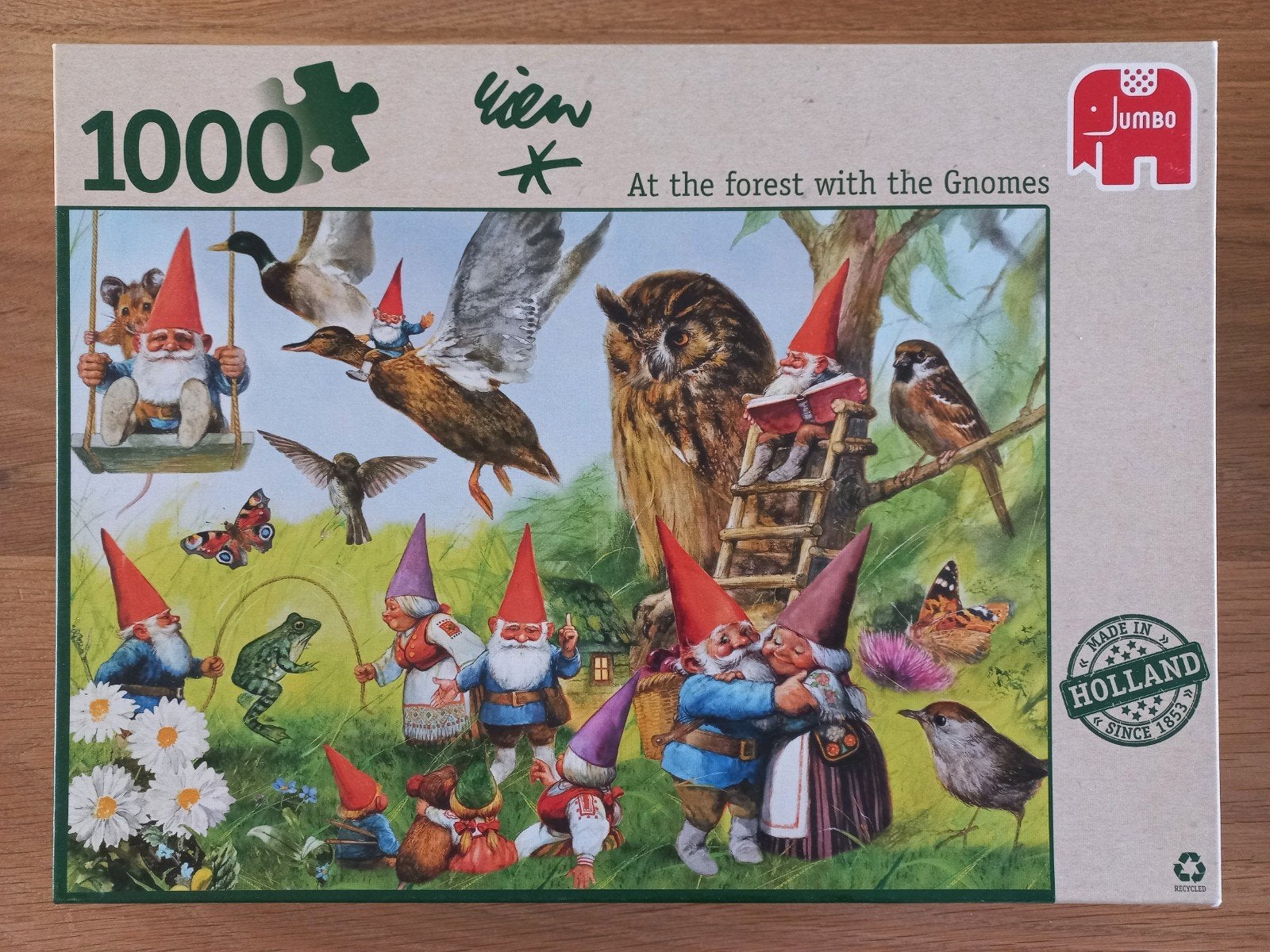 JUMBO puzzel 1000, kabouterpuzzel, COMPLEET, IZGS!, Ophalen of Verzenden, 500 t/m 1500 stukjes, Zo goed als nieuw