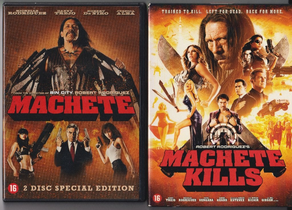Machete + Machete Kills ( Dany Trejo )( Robert Rodriguez ), Alle leeftijden, Verzenden, Zo goed als nieuw, Nederlands