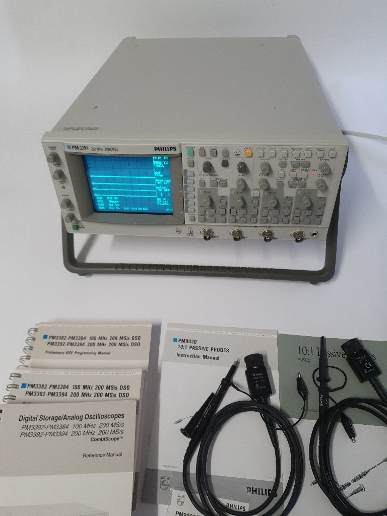 Philips PM3394 200Mhz 4ch analoge/digitale combiscope IEEE, Doe-het-zelf en Verbouw, Ophalen of Verzenden, Zo goed als nieuw, Overige meters
