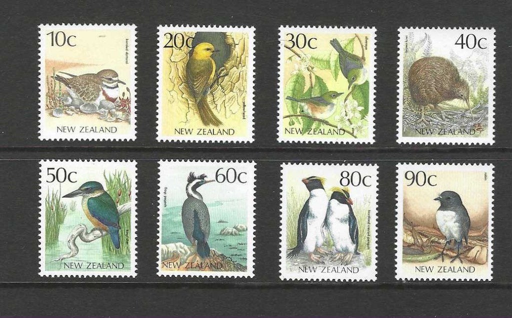 Nieuw Zeeland 1048-1055 vogels fauna 1988 serie PF, Ophalen of Verzenden, Postfris, Dier of Natuur