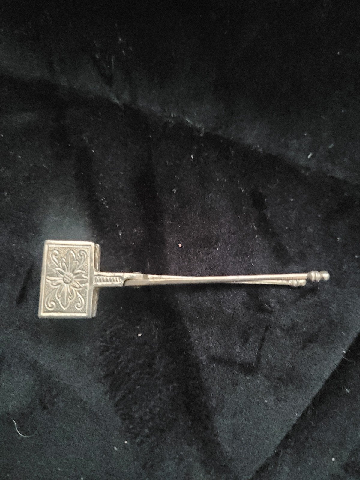 Antieke zilveren wafelijzer keurmerk, Antiek en Kunst, Ophalen, Zilver