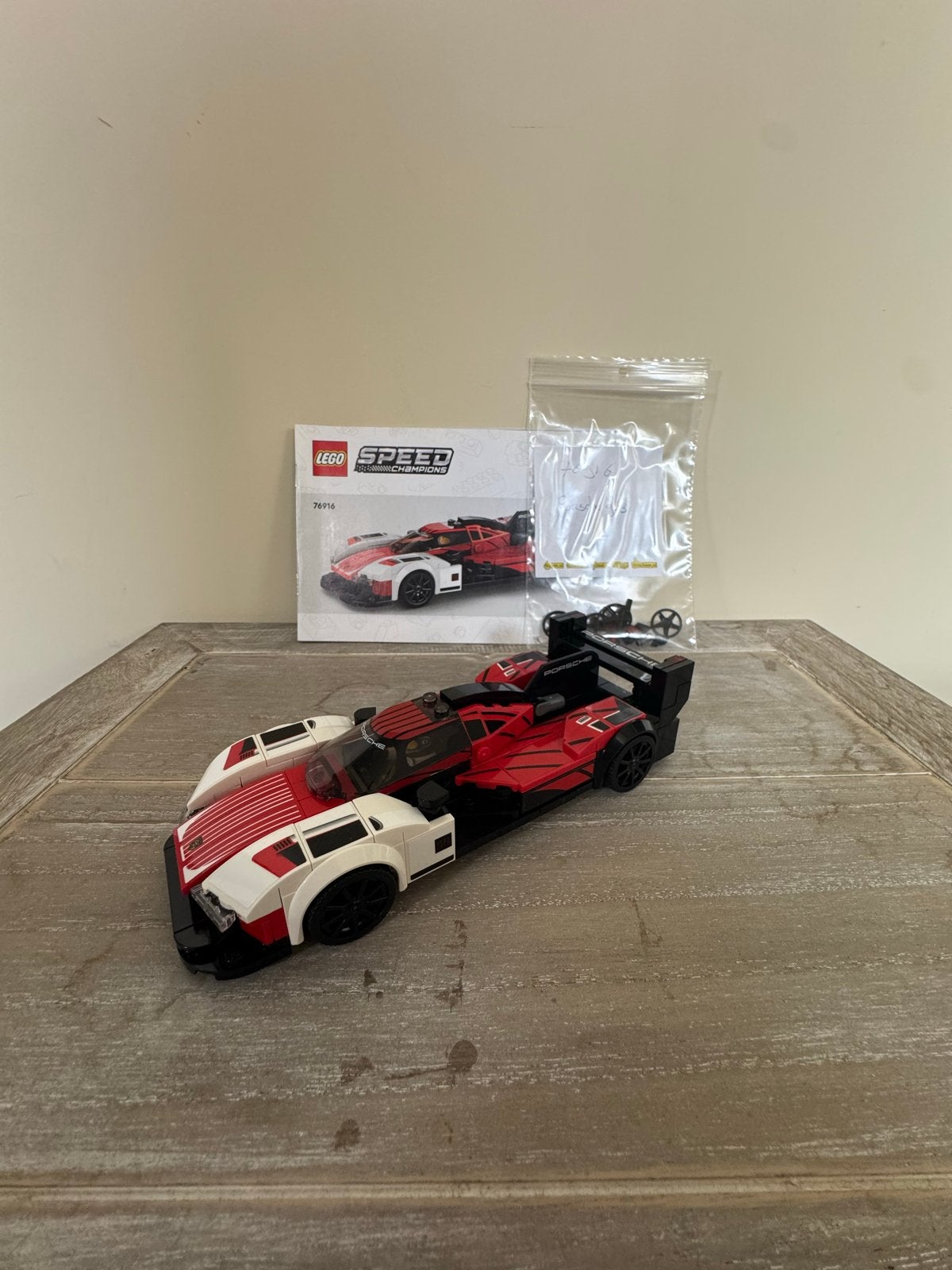 Lego Speed Champions 76916 Porsche 963 met instructieboekje, Ophalen, Zo goed als nieuw
