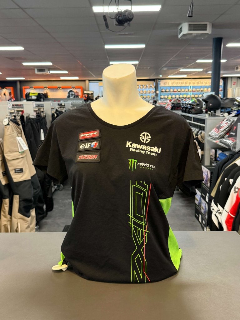 KAWASAKI, WSBK T-SHIRT FEMALE, LAATSTE MAAT: L, Nieuw met kaartje, Overige typen, Kawasaki, Info@kawasaki.nl