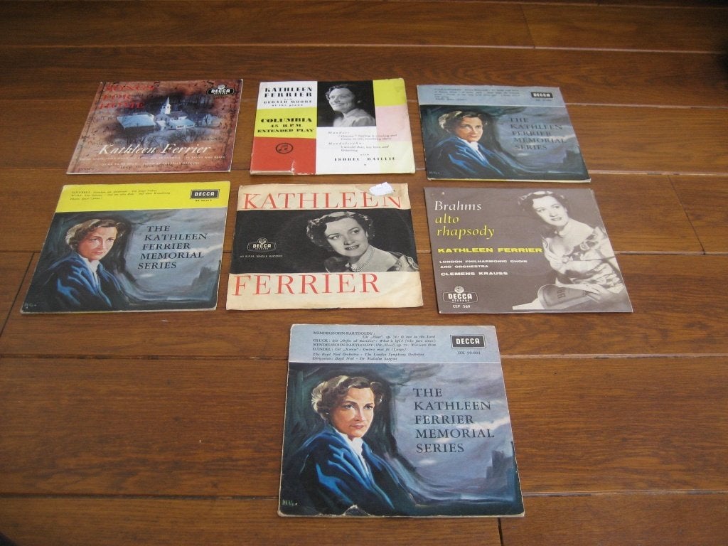 Kathleen ferrier collection eps 7x, Ophalen of Verzenden, Zo goed als nieuw, 7 inch, EP