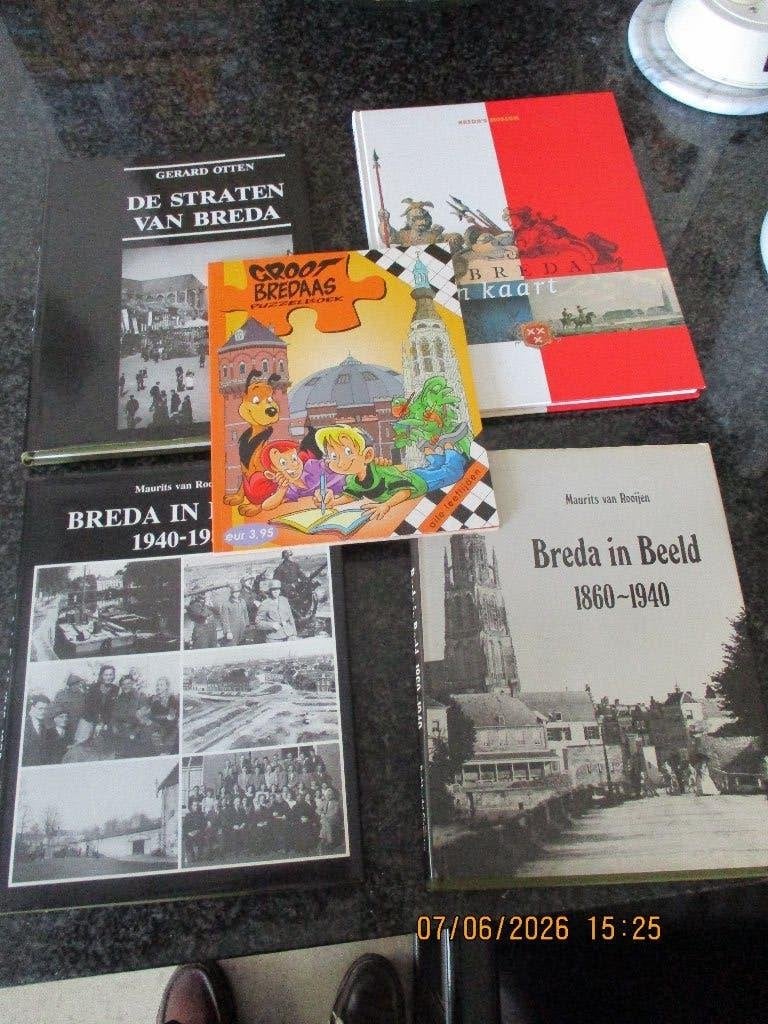 Boeken over Breda 4 x plus puzzelboek, 1 breda in kaart., 14e eeuw of eerder, Wim klinkert, Ophalen of Verzenden, Zo goed als nieuw