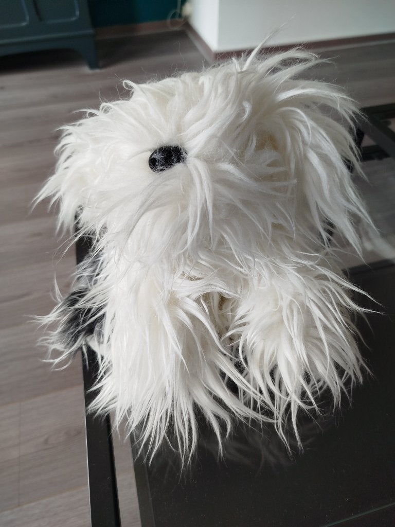 Bobtail / Dulux dog knuffel, Overige merken, Overige karakters, Zo goed als nieuw, Middelgroot (20 tot 80 cm)