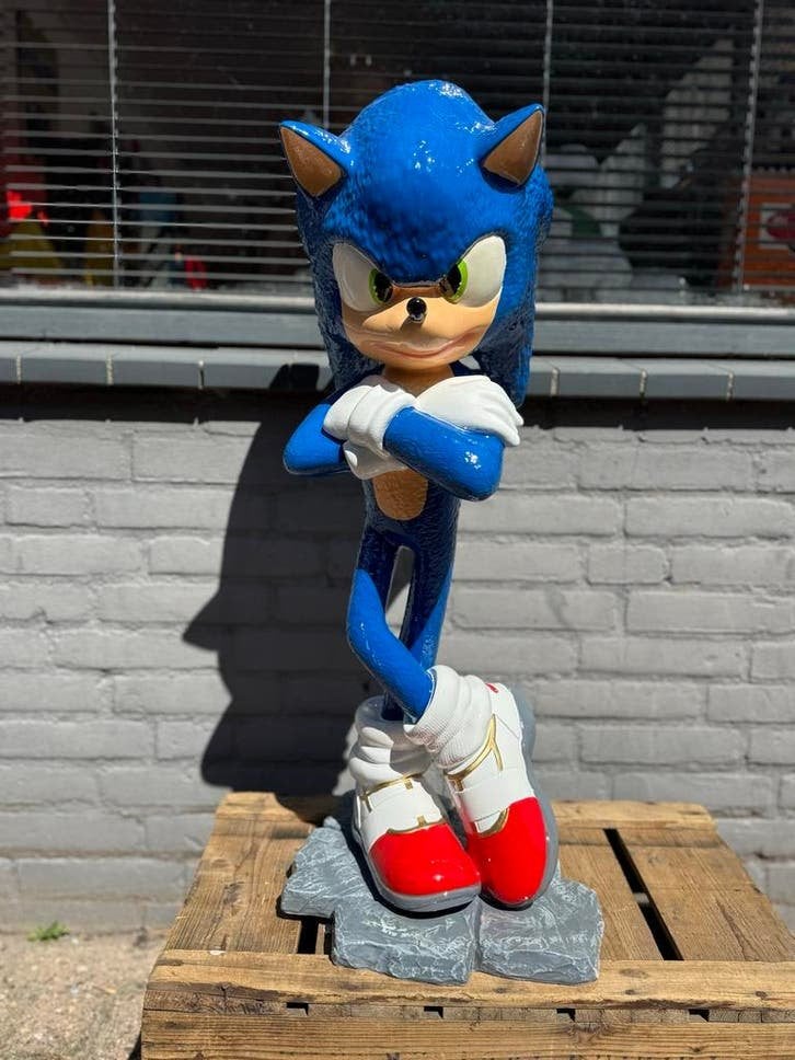 Sonic the Hedgehog beeld - Groot formaat, Ophalen, Zo goed als nieuw, Fantasy