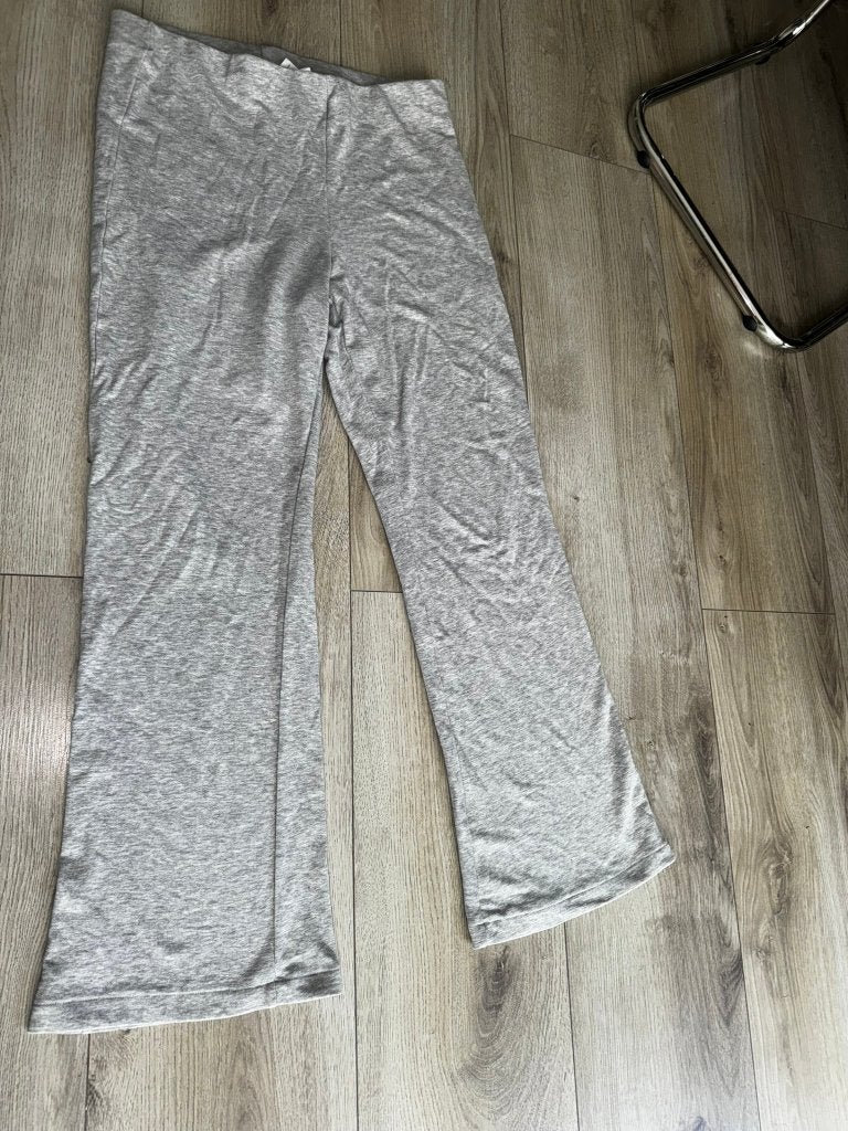 H&M L broek pants yoga yogabroek grijs grijze sportbroek, Verzenden, Maat 42/44 (L), Grijs, Fitness of Aerobics