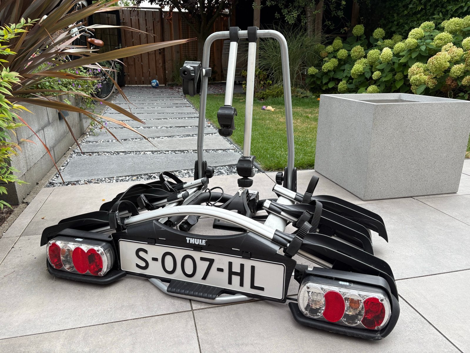Thule EuroWay G2 922 Trekhaakdrager voor 3 fietsen, 3 fietsen of meer, Ophalen of Verzenden, Zo goed als nieuw, Trekhaakdrager