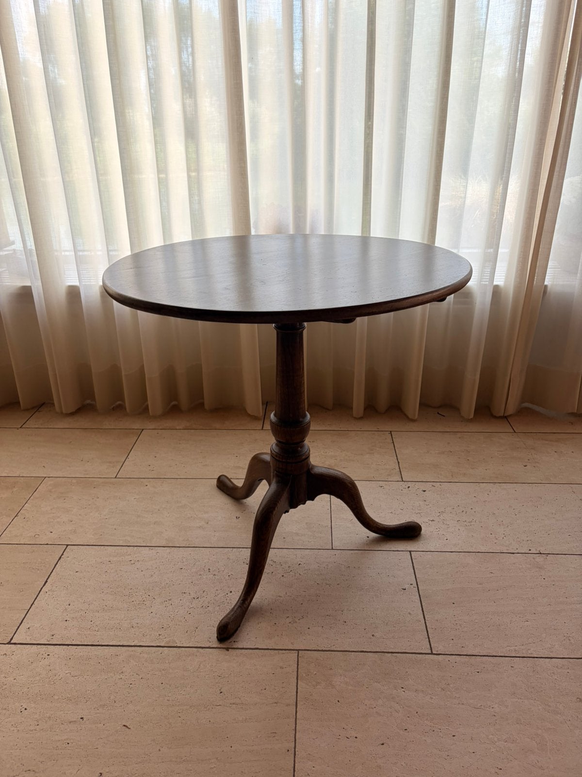 Klassiek Engelse tilt-top/bijzettafel |  ∅70 | Gratis, Antiek en Kunst, Ophalen