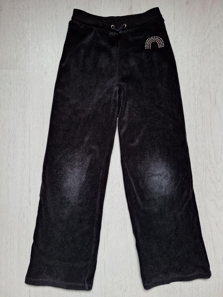 Zwarte velours broek van H&M, maat 122, Broek, Gebruikt, Meisje, H&M