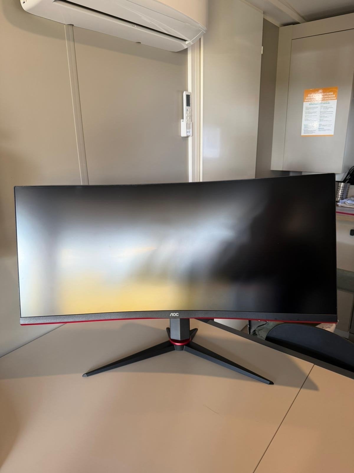AOC CU34G2XP/BK Curved | 2K | 180Hz | 34inch, Gaming, Curved, Ophalen of Verzenden, Zo goed als nieuw