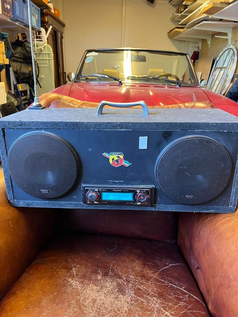 Bouwradio met Panasonic Autoradio Phonocar speakers, Ophalen of Verzenden, Gebruikt, Bouwradio, Met cd-speler