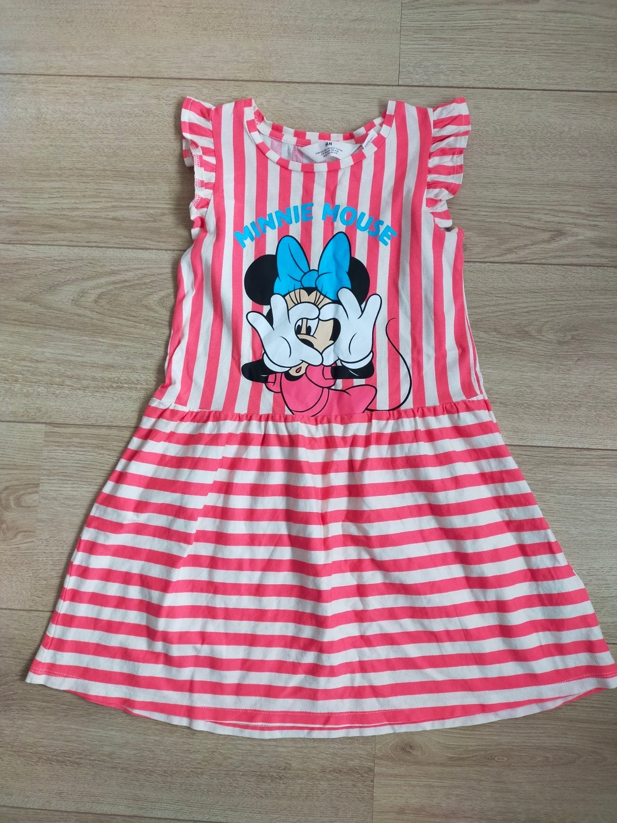 Zgan! Schattig Minnie Mouse jurkje van H&M. Mt 122/128, Meisje, H&M, Ophalen of Verzenden, Zo goed als nieuw