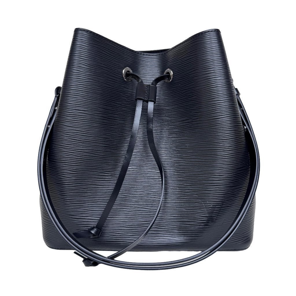 Louis Vuitton tas schoudertas NeoNoé MM zwart epi origineel, Ophalen of Verzenden, Zo goed als nieuw, Blauw