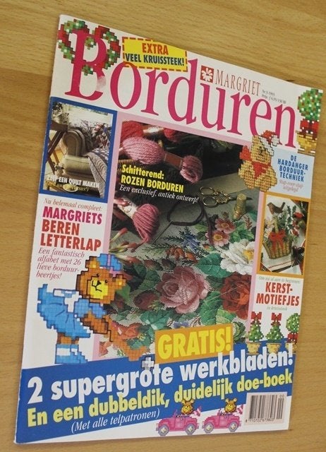 Margriet Borduren 105135, Hobby en Vrije tijd, Ophalen of Verzenden, Zo goed als nieuw, Patroon