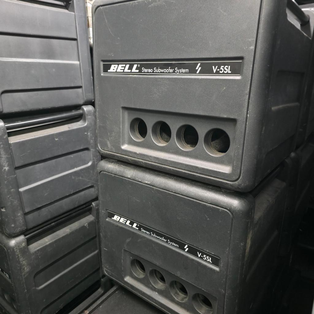 BELL V-5SL SUBS 15 inch met interne filter voor tops, Ophalen of Verzenden, 120 watt of meer, Subwoofer, Overige merken