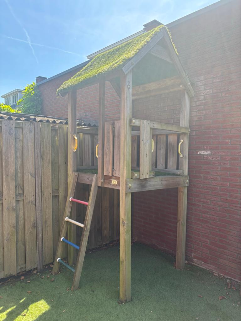 Jungle Gym speelhuis met ruimte voor glijbaan, Ophalen, Gebruikt, Overige typen