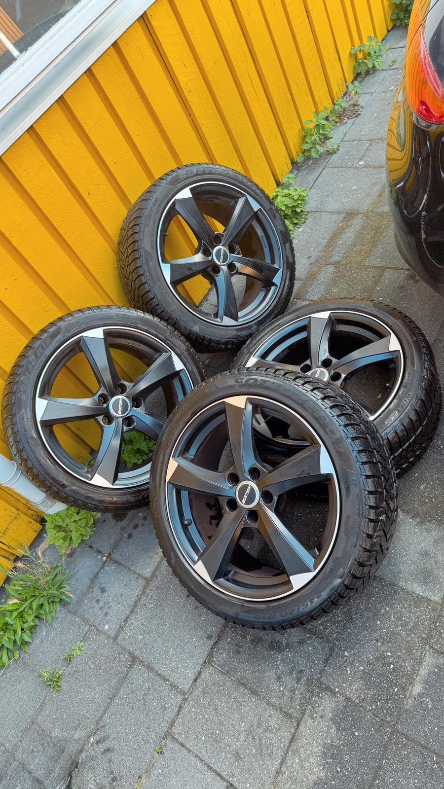 GMP Fasten velgen met hoogwaardige Pirelli winterbanden, Ophalen, 18 inch, Banden en Velgen, Winterbanden