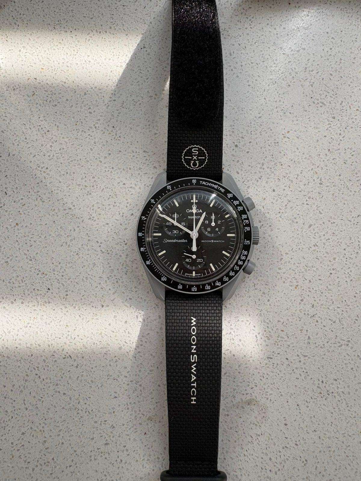 Omega x swatch moonswatch te koop of ruilen, Ophalen, Zo goed als nieuw, Omega