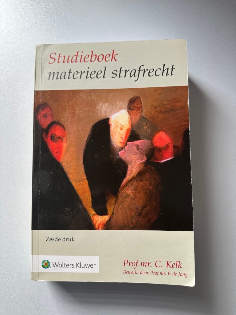 Materieel Strafrecht, Ophalen of Verzenden, Zo goed als nieuw, Overige wetenschappen