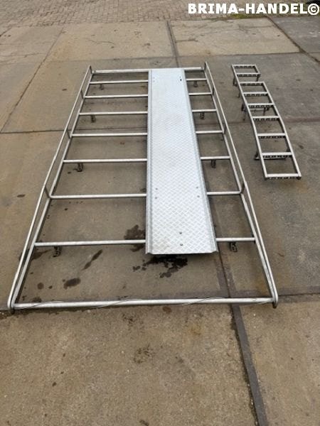 RVS imperiaal dakdrager incl. rvs laadroller deurladder, Auto diversen, Ophalen of Verzenden, Gebruikt