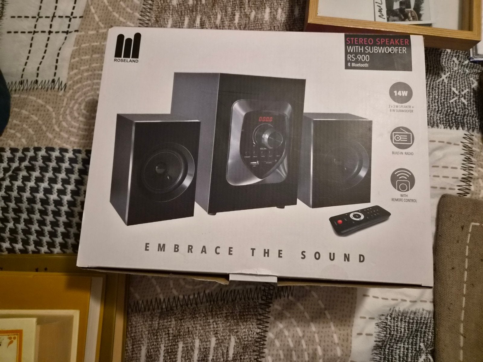 Roseland RS-900 Stereo Speaker met Subwoofer en Bluetooth, Audio, Tv en Foto, Stereo speakers, Afstandsbediening, Nieuw, Minder dan 60 watt