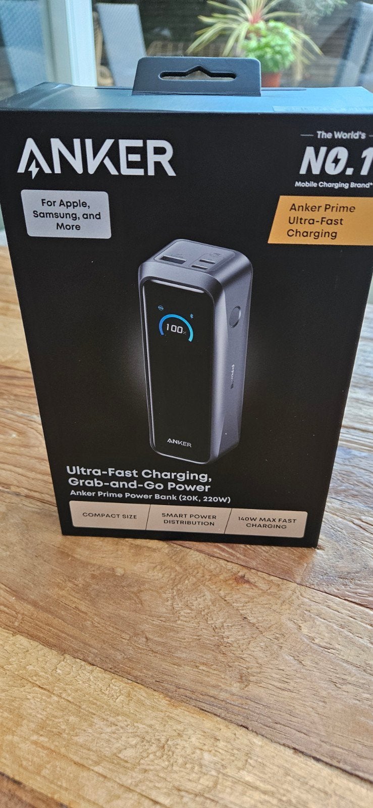 Anker Prime Power Bank (20K, 220W) - Ultra-Fast Opladen, Ophalen of Verzenden, Nieuw, Anker