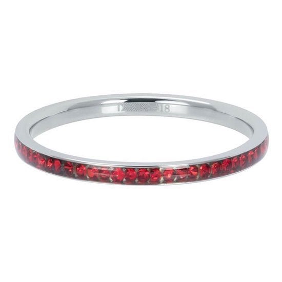 ixxxi vul ringen 2 (maat 20) 1 (maat 19) rood / roze, Sieraden, Tassen en Uiterlijk, IJzer of Staal, 19 tot 20, Ophalen of Verzenden