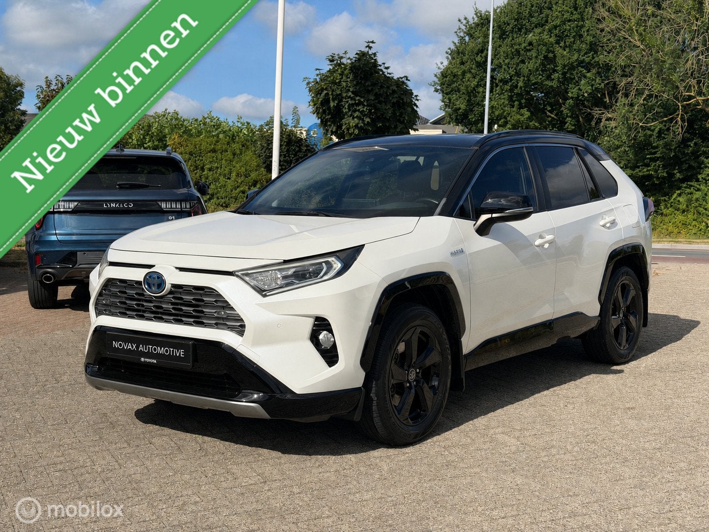 Toyota RAV4 2.5 Hybrid Executive | JBL | leder | 60.951 KM, Auto's, Toyota, Gebruikt, 4 cilinders, 2487 cc, Wit