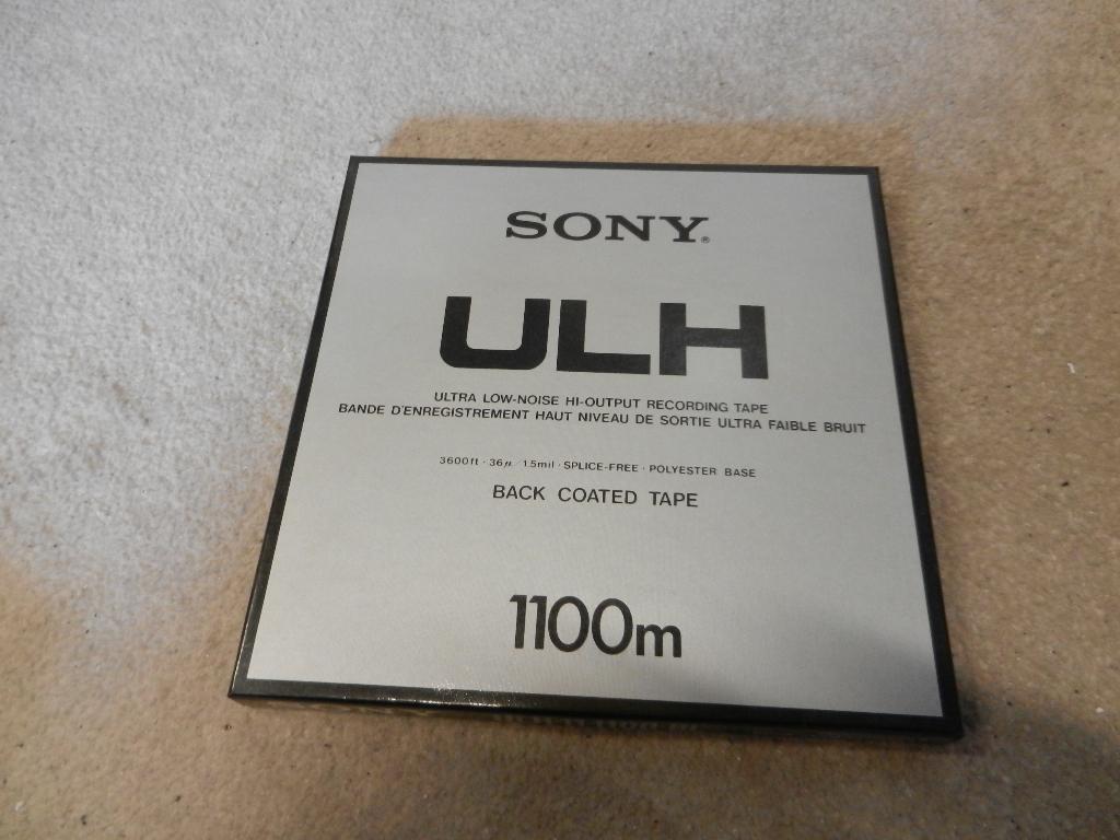 Sony ULH-11-1100BL back coated audio tape op 26cm reel, Audio, Tv en Foto, Bandrecorders, Ophalen of Verzenden, Bandrecorder