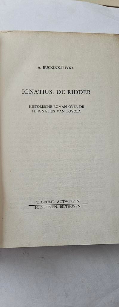 Ignatius. De Ridder - Historische roman, Boeken, Historische romans, Ophalen of Verzenden