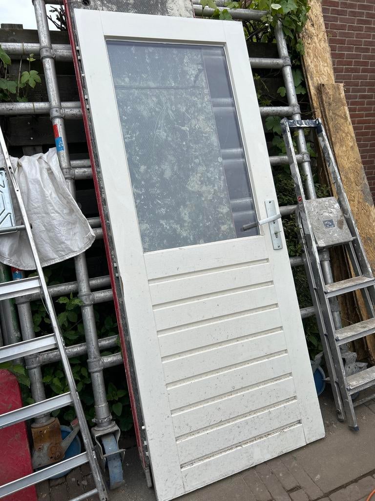 Deur inclusief slot en sleutel - 82x205 cm, Doe-het-zelf en Verbouw, Deuren en Horren, Gebruikt, 80 tot 100 cm, Binnendeur, Ophalen of Verzenden